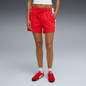 T7 Pintuck 4" Shorts Women, For All Time Red, extralarge